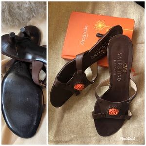 Valentino kitten heel slides